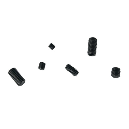 Pinnacle M5 M8 Black Assorted Grub Screw Set - 12 Pack