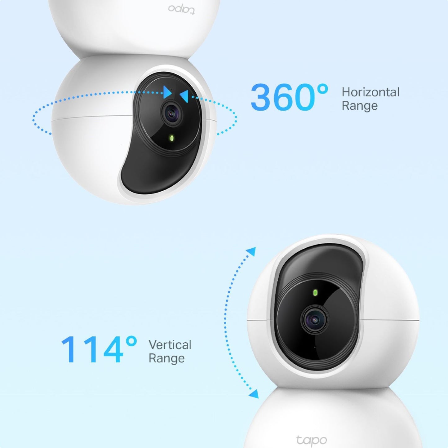 TP-Link Tapo C210 3MP Pan Tilt Home Security Wi-Fi Camera - 2 Pack
