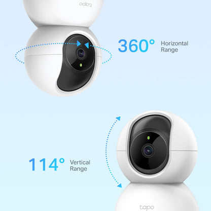 TP-Link Tapo C210 3MP Pan Tilt Home Security Wi-Fi Camera - 2 Pack