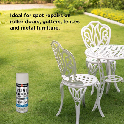 White Knight Rust Guard Touch Up Spray Paint - 300g - Surfmist