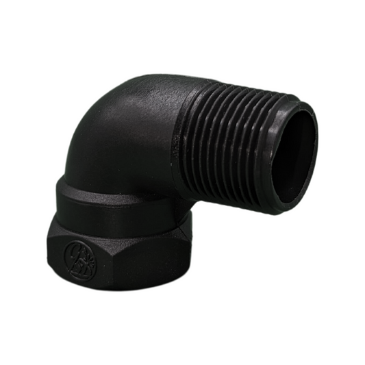 GD Watermark 3/4" Poly Irrigation M/F Elbow - 30mm