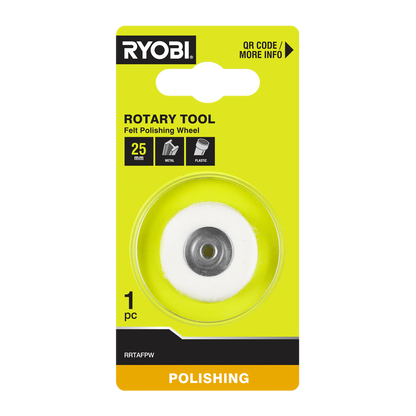Ryobi Felt Polishing Wheel - 25mm