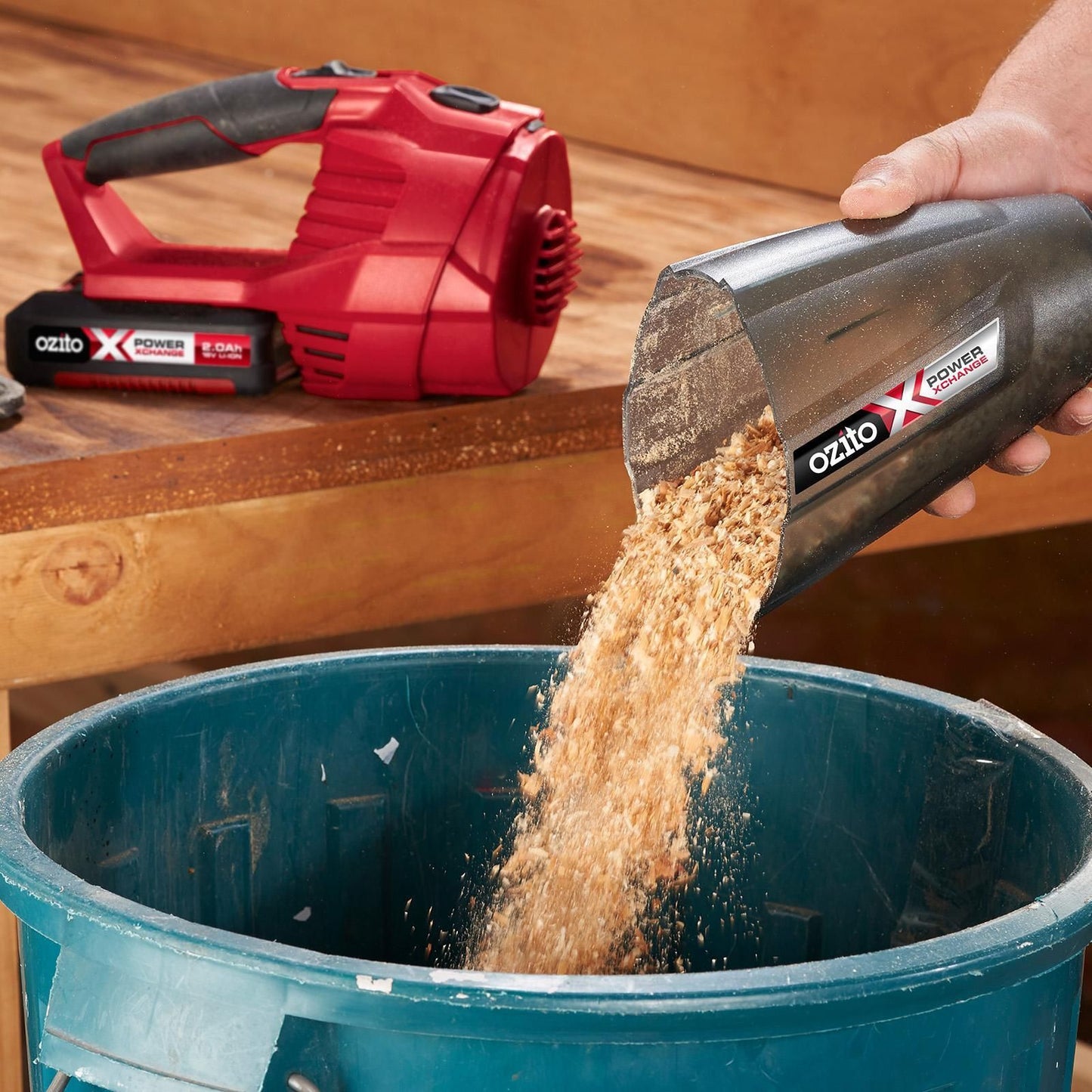 Ozito PXC Cordless Hand Vacuum - 540ml - Skin Only