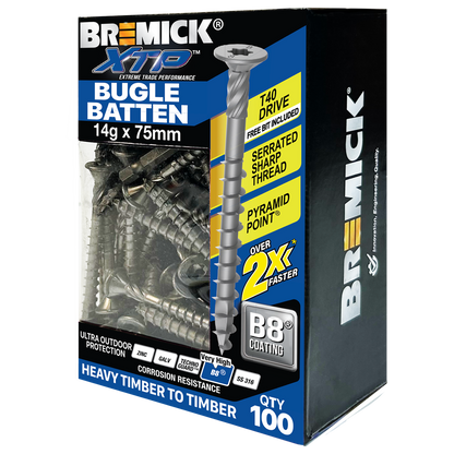 Bremick XTP Bugle Batten - 14g x 75mm - 100 Pack