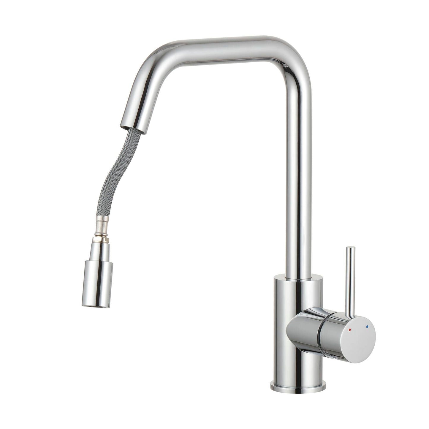 Estilo Side Lever Pull Down Sink Mixer Chrome - Pin Lever Handle, Lead Free, 35mm Cartridge