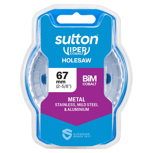Sutton Tools Viper Cobalt Bi Metal Holesaw - 67mm