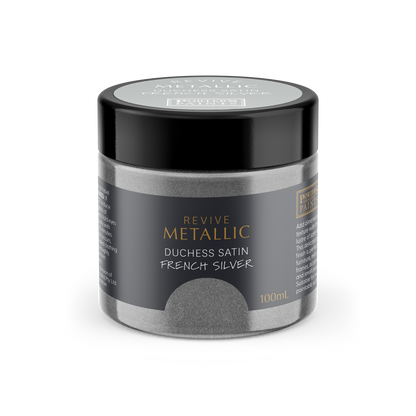 Porters Metallic Furniture Paint - 100ml - French Silver