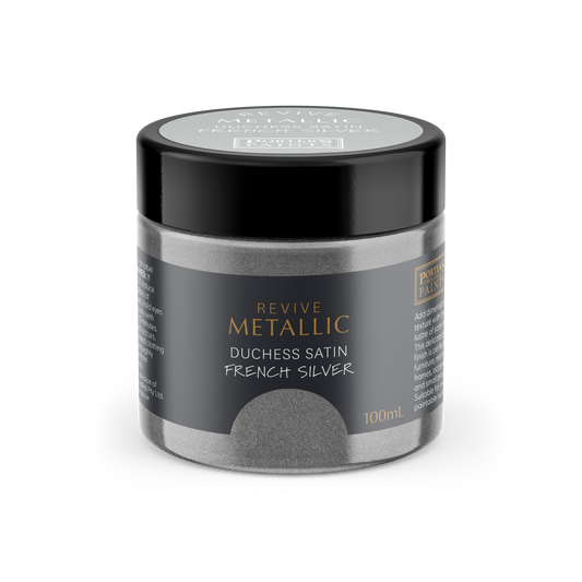 Porters Metallic Furniture Paint - 100ml - French Silver