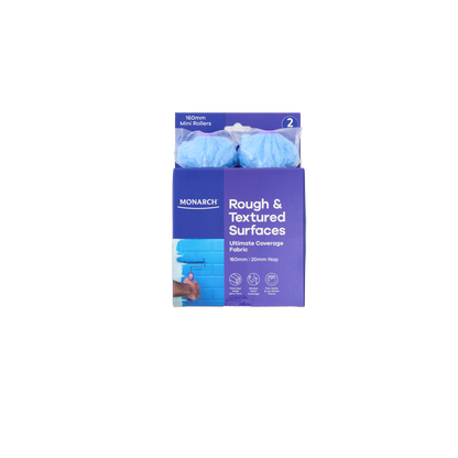 Monarch Mini Rollers Purple 160mm 2 Pack