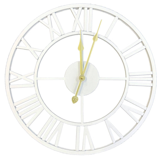 Infinity 40cm Classic White Metal Wall Clock