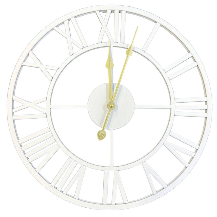 Infinity 40cm Classic White Metal Wall Clock