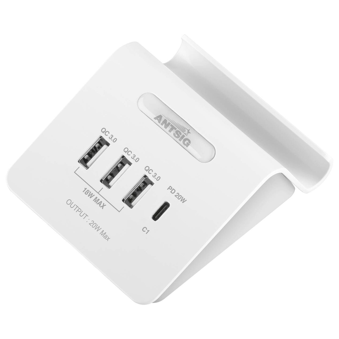 Antsig 20W Compact USB Charger - 4 Ports