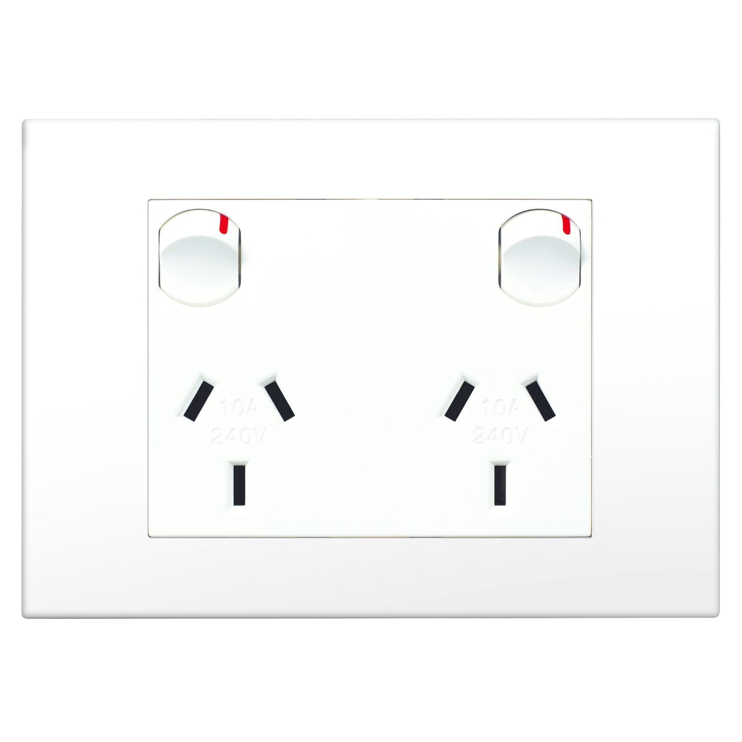 HPM Vivo Double Powerpoint - 118 x 85mm - White