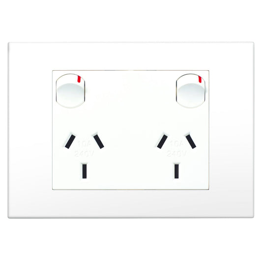 HPM Vivo Double Powerpoint - 118 x 85mm - White