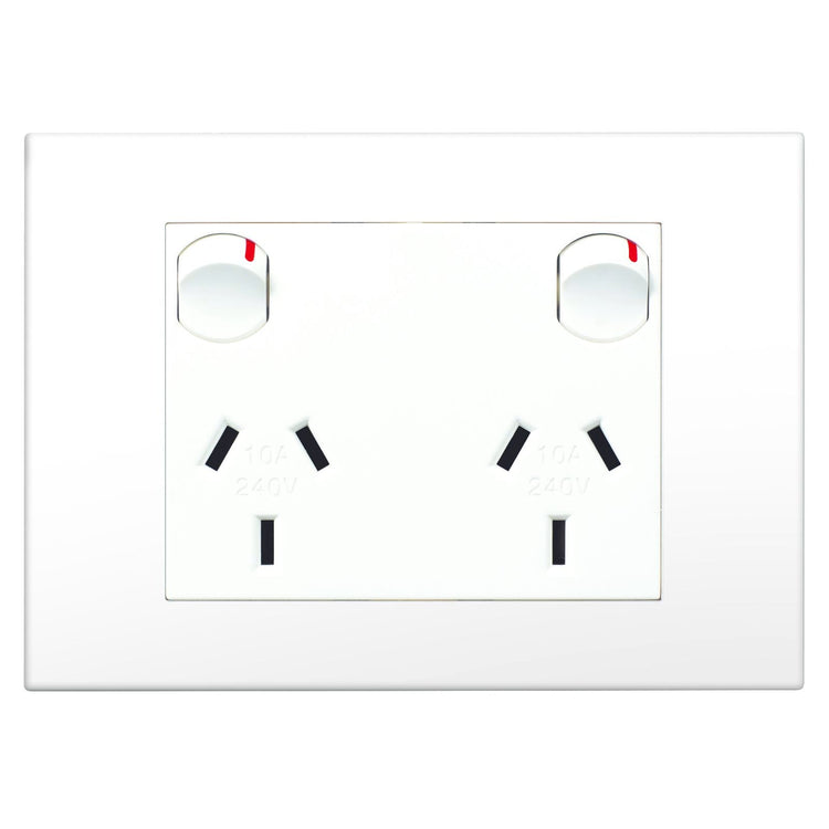 HPM Vivo Double Powerpoint - 118 x 85mm - White