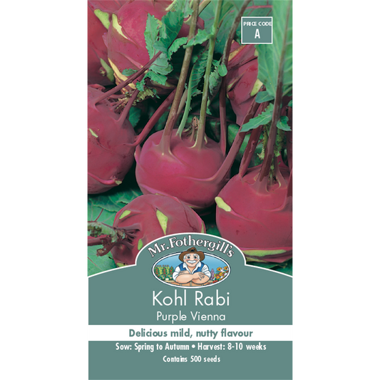 Mr Fothergill Purple Vienna Kohl Rabi Seeds