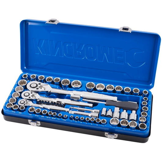 Kincrome Socket Set - 75 Piece - Chrome Vanadium Steel - Ratcheting