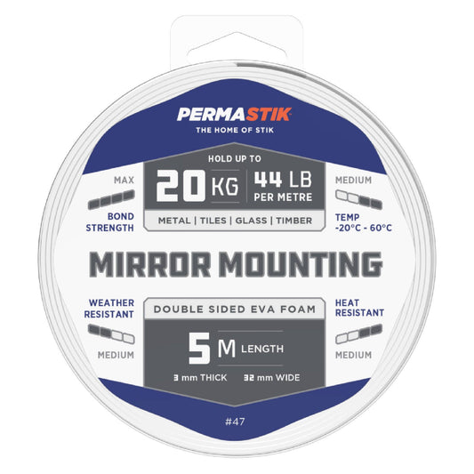 Permastik Mirror Mounting Tape 32mm x 5m