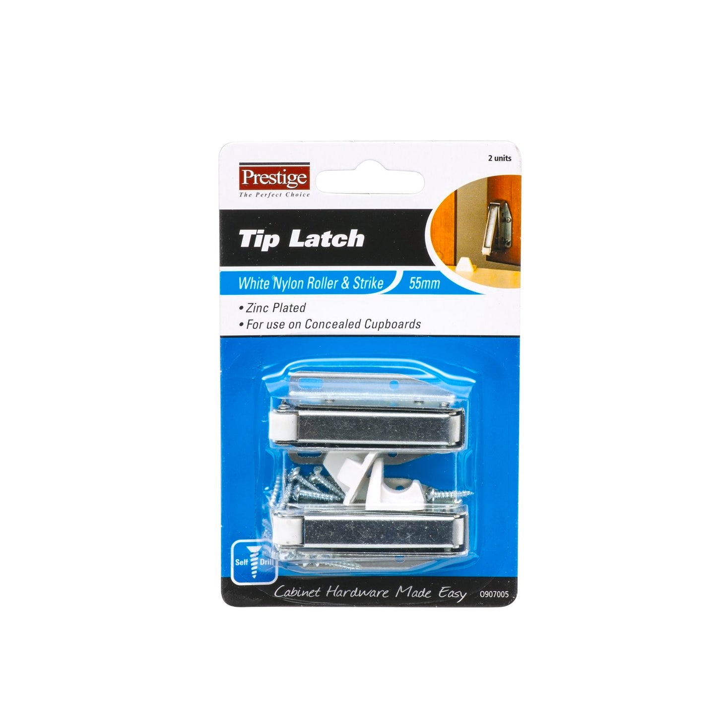 Prestige Tip Latch - 55mm - 2 Pack