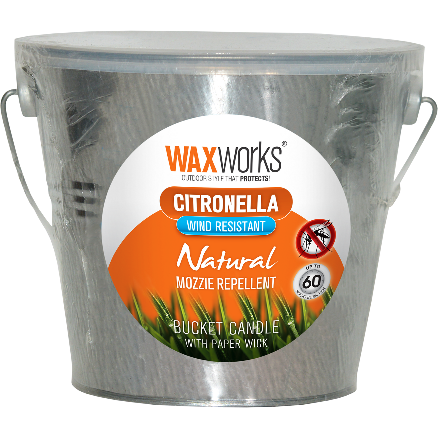 Waxworks Citronella Bucket Candle - 157mm
