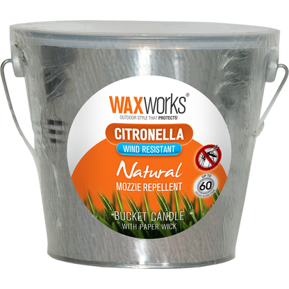 Waxworks Citronella Bucket Candle - 157mm