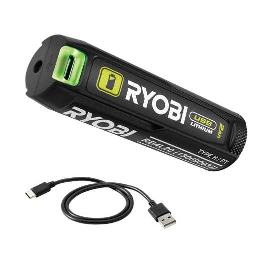 Ryobi USB Lithium 2Ah Battery Power Bank RB4L20