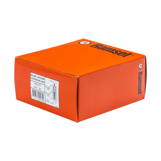 Ramset Nylon Anchor - 6.5 x 75mm - 50 Pack