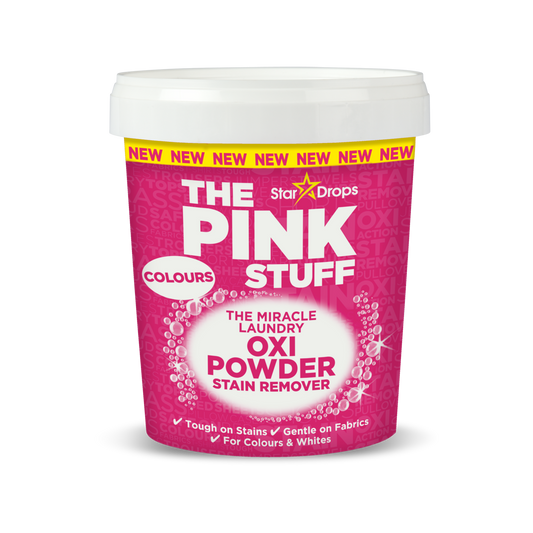 The Pink Stuff Miracle Laundry Oxi Powder Stain Remover - 1kg - 95 x 145mm