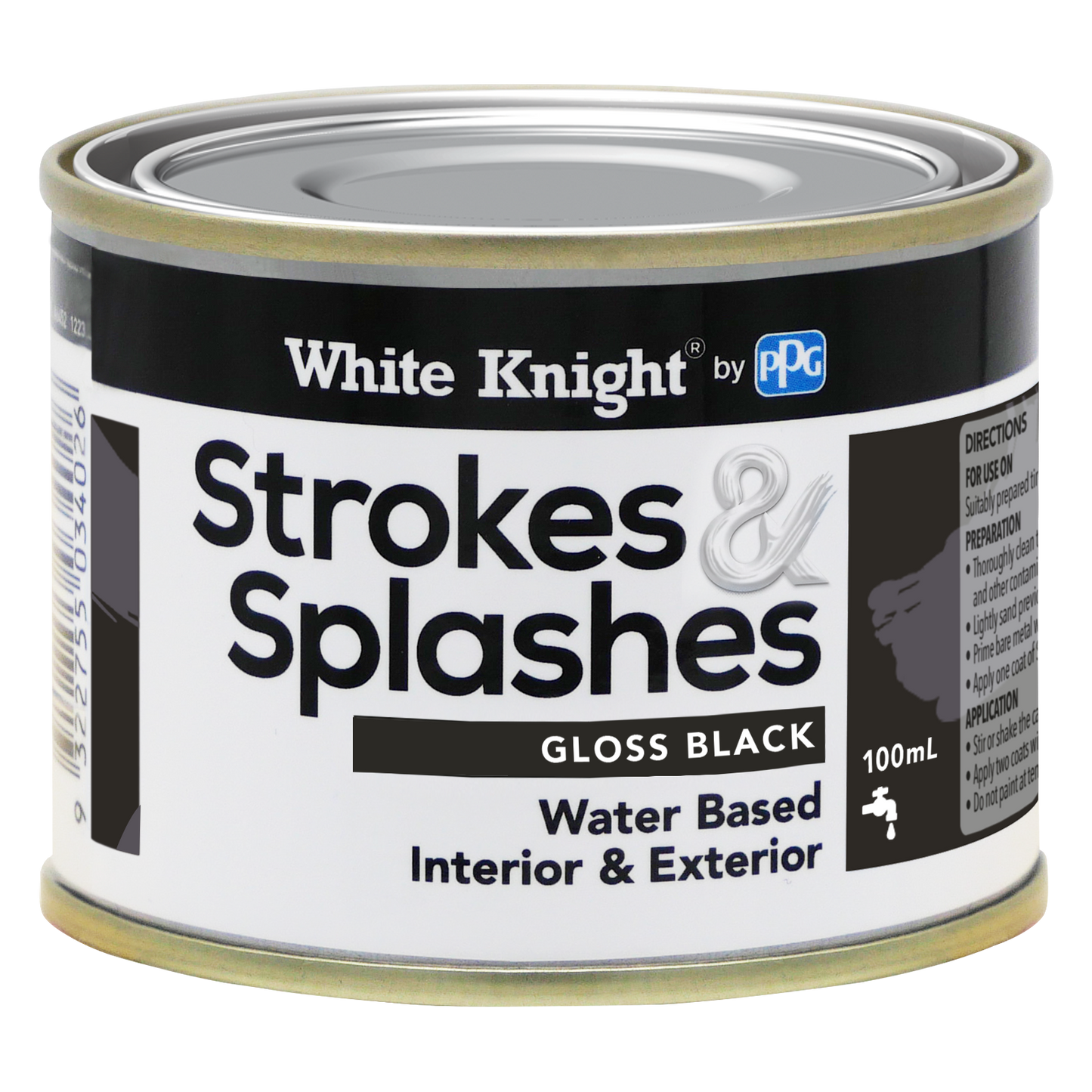 White Knight Strokes and Splashes Paint - 100ml
