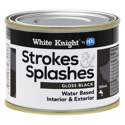 White Knight Strokes and Splashes Paint - 100ml