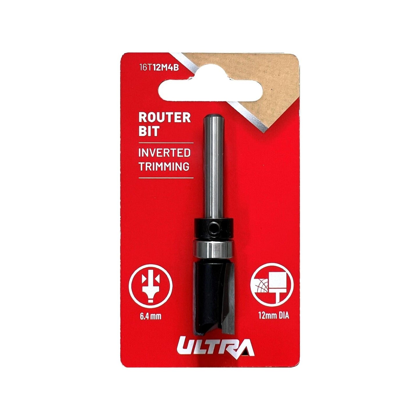 Ultra Inverted Trimming Router Bit - Dia 12mm