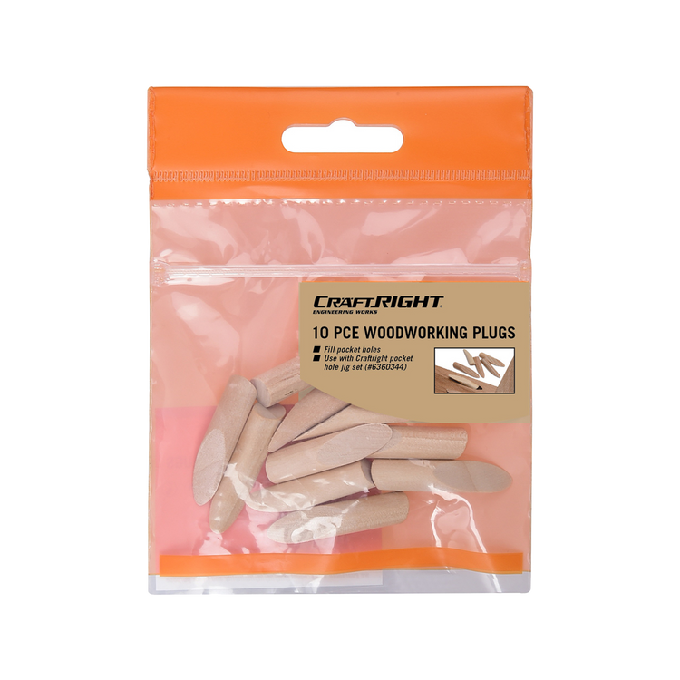 Craftright Lotus Wood Woodworking Plug 10 Piece Set