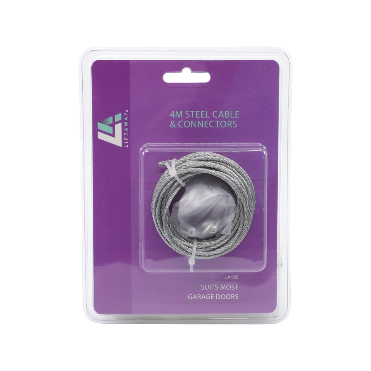 Liftaway Steel Cable - 4 Metres Galvanised - Durable Repair Kit