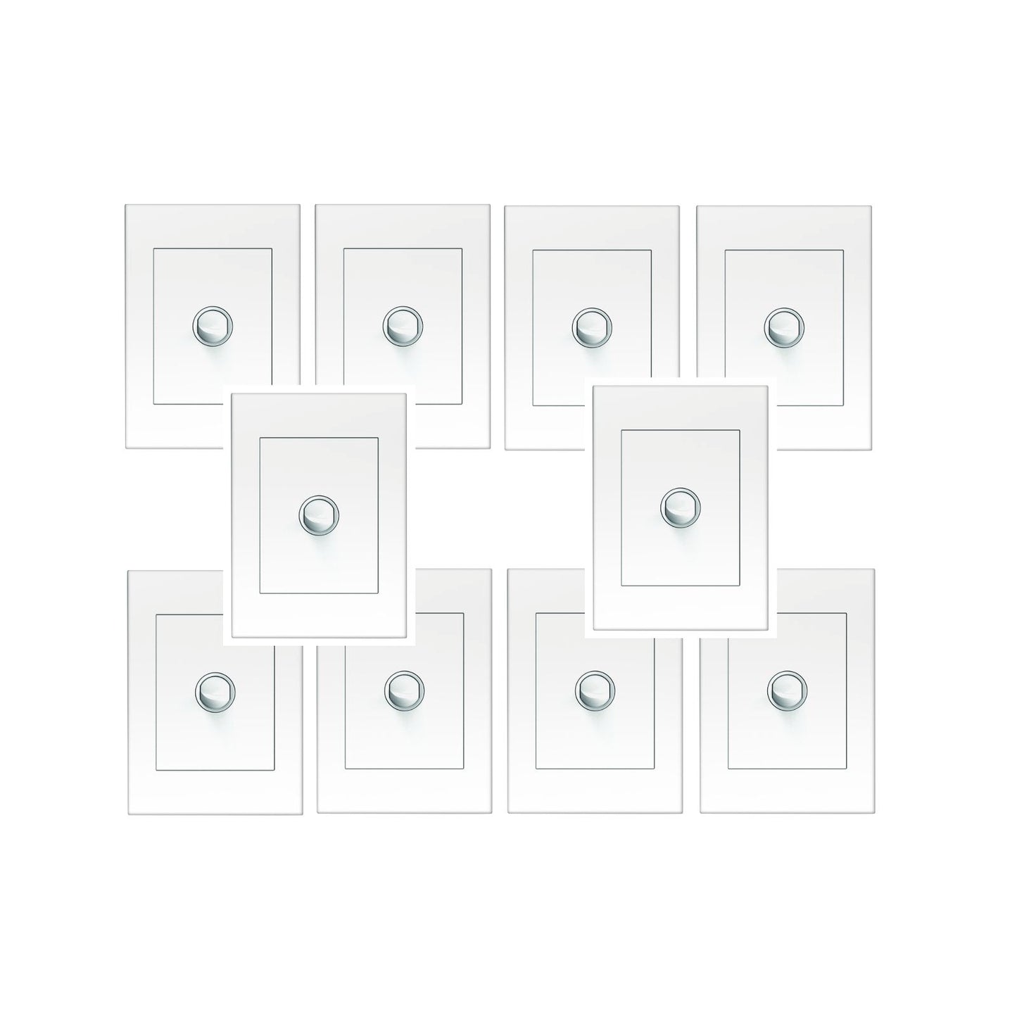 HPM Wall Switch - 10 Pack - 1 Gang