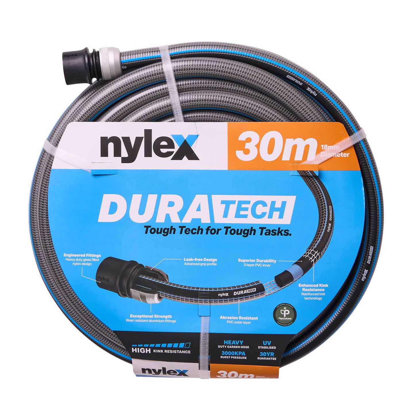 Nylex Duratech Garden Hose - 30m x 18mm
