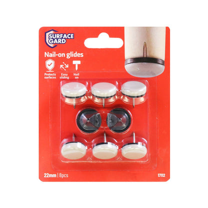 Surface Gard Nail On Slide Glides - 22mm - 8 Pack