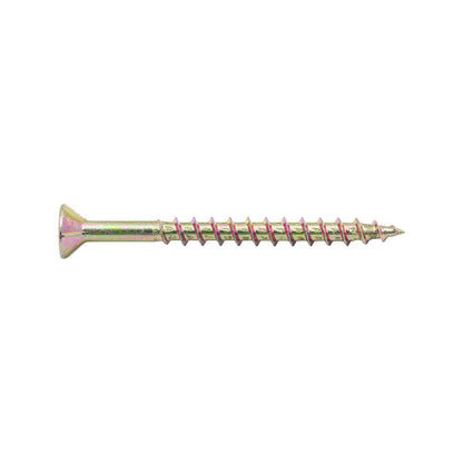 Zenith Gold Passivated Chipboard Screws - 8g x 50mm - 50 Pack