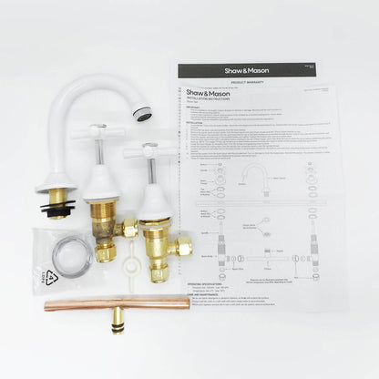 Shaw Mason White Basin Set - 290 x 70 x 195mm