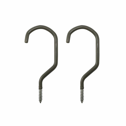 Everhang Bicycle Storage Hooks - 152mm x 65mm - Steel - PVC Coated - 2 Pack