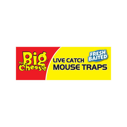 The Big Cheese Live Catch Mouse Trap Prebaited - 2 Pack