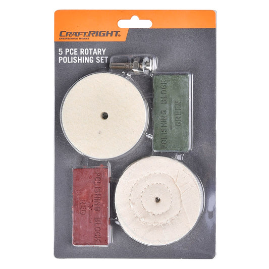 Craftright 5 Piece Rotary Polishing Set