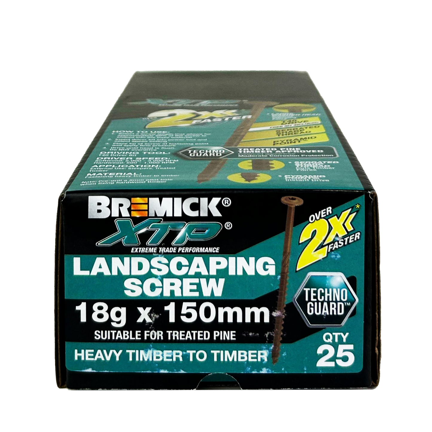 Bremick XTP Landscape Screws - 18g x 150mm - 25 Pack