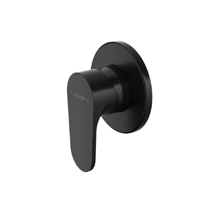 Methven Matte Black Krome Shower Mixer - 25mm