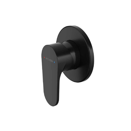 Methven Matte Black Krome Shower Mixer - 25mm