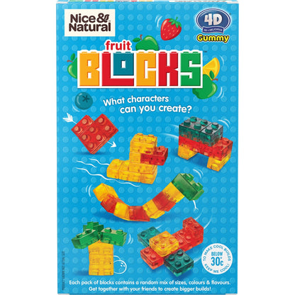 Nice & Natural Fruit Blocks Apple Strawberry Lemon & Raspberry 6 Pack