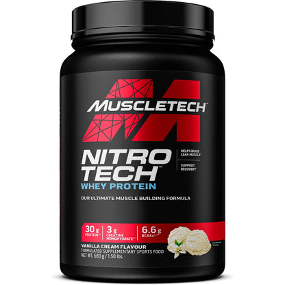 Muscle Tech Nitro Tech Whey Protein Vanilla Cream 680g
