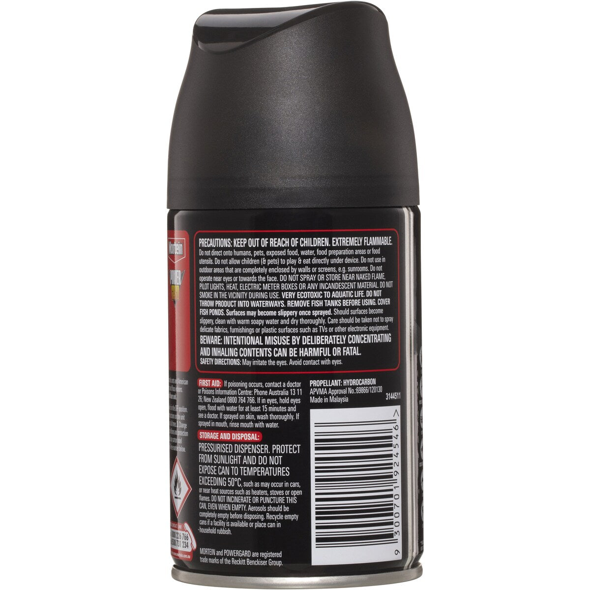 Mortein Powergard Odourless Multi Insect Automatic Spray Refill 154g