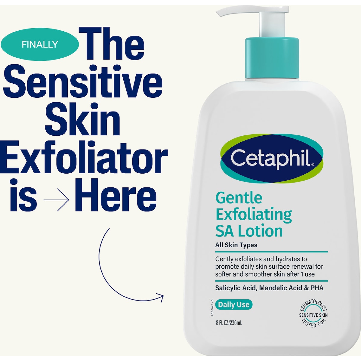 Cetaphil Gentle Exfoliating Sa Lotion Sensitive Skin 236ml