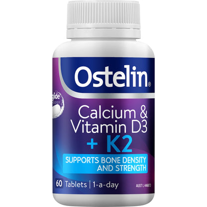 Ostelin Calcium & Vitamin D3 + K2 Tablets 60 Pack