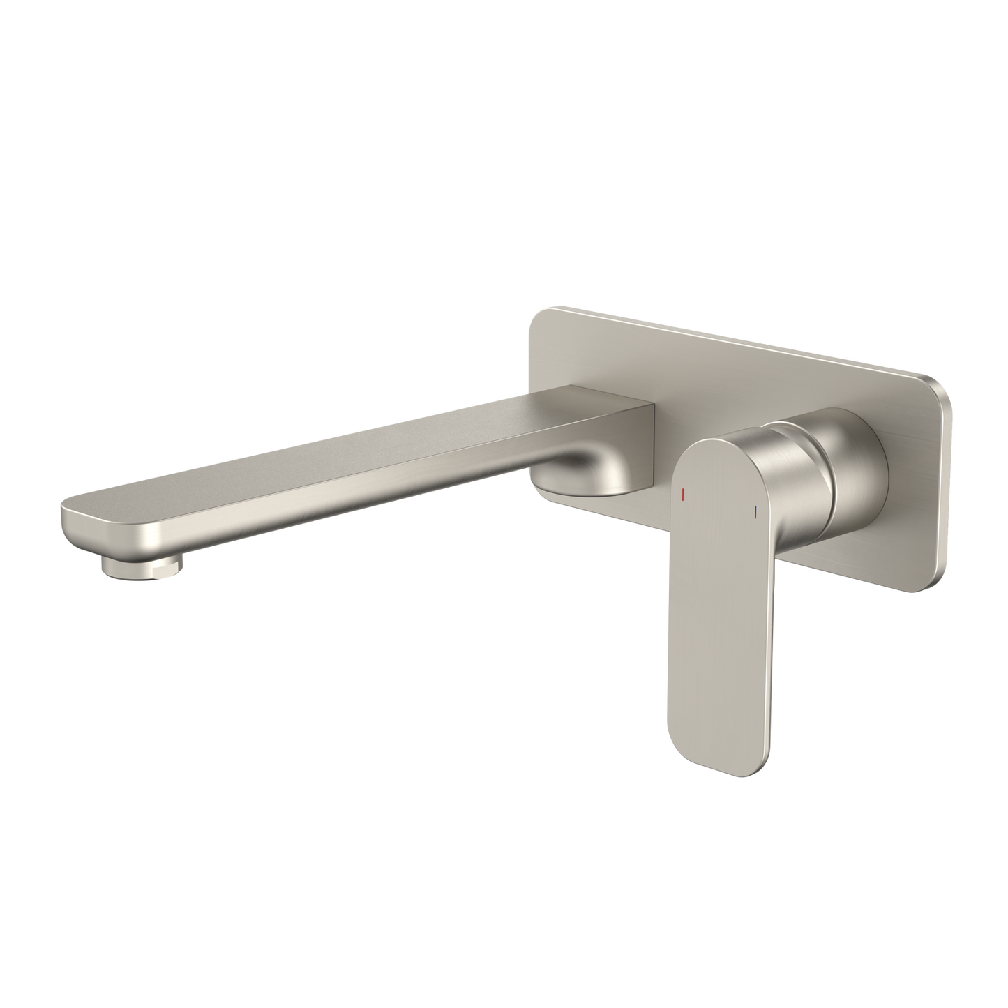 Caroma Luna Wall Basin Bath Mixer - 180 x 122 x 230mm - Brushed Nickel